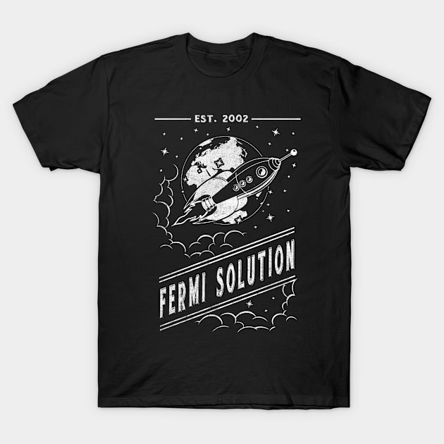 The Fermi Solution (white monochrome) T-Shirt by nukular_designs